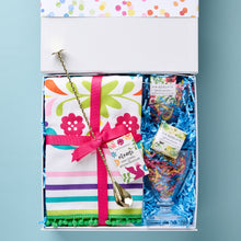 Load image into Gallery viewer, Toast good times and send your loved one this joyful celebration in a box Bluebird!