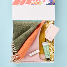 Load image into Gallery viewer, It’s our coziest box yet! Chilly days call for extra protection from the elements and this Bluebird is the perfect giftbox for warming spirits.