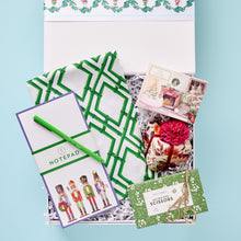 Load image into Gallery viewer, It's the most wonderful time of the year and this special Bluebird Giftbox is the perfect way to send joyful tidings to your favorite women! May their days be merry and bright with this curated care package wrapped with a lovely Nutcracker ribbon that helps them have a joyous season.