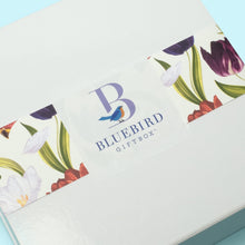 Load image into Gallery viewer, Ralph Waldo Emerson said that the Earth laughs in flowers and this Bluebird Giftbox is designed to bring joy to your favorite gardener.
