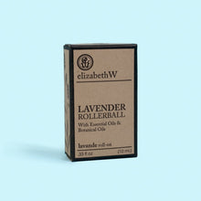 Load image into Gallery viewer, The elizabethW Lavender Rollerball brings the relaxing aroma of lavender essential oil everywhere you go with a soothing scent to pulse points.