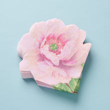 Load image into Gallery viewer, Design: by award-winning botanical watercolor artist, Karen Kluglein, these, beautiful die-cut paper linen napkins from Caspari will make a striking display on a table.
