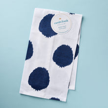Load image into Gallery viewer, With a vibrant ikat-inspired dot design, this printed 100% cotton towel provides softness with a fresh modern twist.
