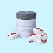 Load image into Gallery viewer, Lovely Rose Petal Sugar Cubes, hand-crafted from Storied Goods in Roanoke, Virginia, add a touch of sweetness to tea or bubbly.
