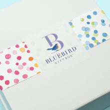 Load image into Gallery viewer, Toast good times and send your loved one this joyful celebration in a box Bluebird!
