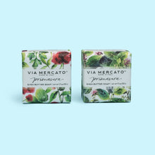 Load image into Gallery viewer, The Via Mercato petite soaps bring an earth blend of intoxicating scents that transport one to an Italian garden.,

