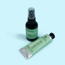 Load image into Gallery viewer, elizabethW’s Mint Rosemary Clean Hand Spray and Mini Hand Cream keep hands clean, hydrated, and refreshed throughout the day with the combination of mint and rosemary essential oils.
